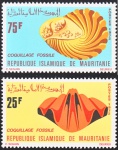 Мавритания 1972  окаменелые ракушки.