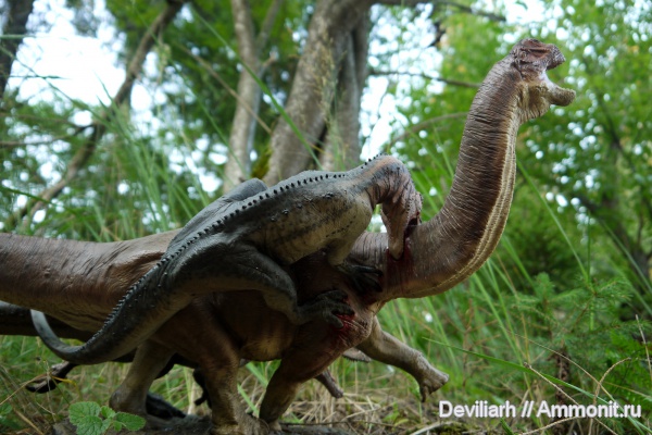 рептилии, динозавры, Allosaurus, Camarosaurus