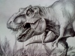 Тираннозавр. увеличенный рисунок.