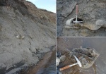 Фото обнажения аптской глины под Широким Буераком.